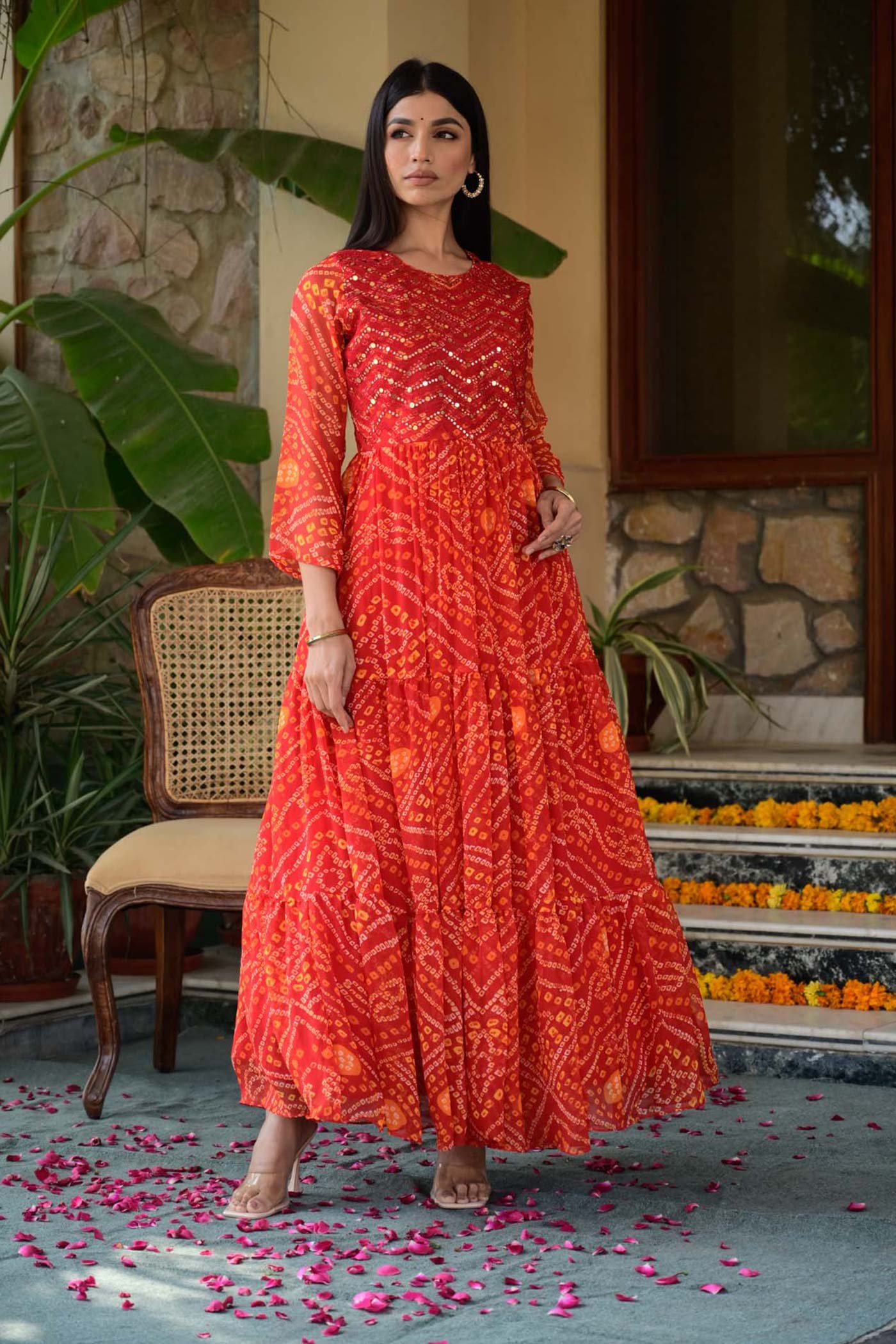 Rishta Bandhani Saree – Pratibha Sarees