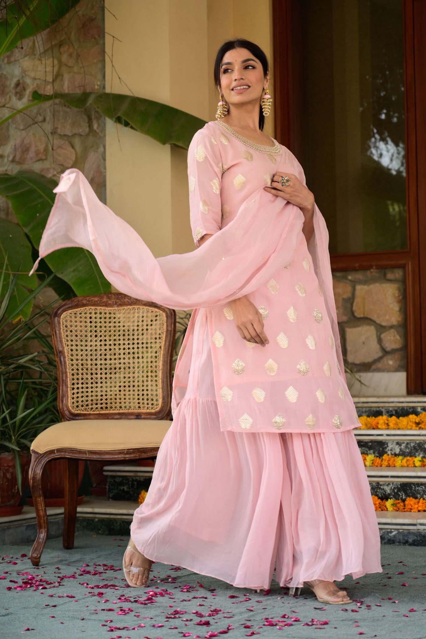 Baby clearance pink sharara